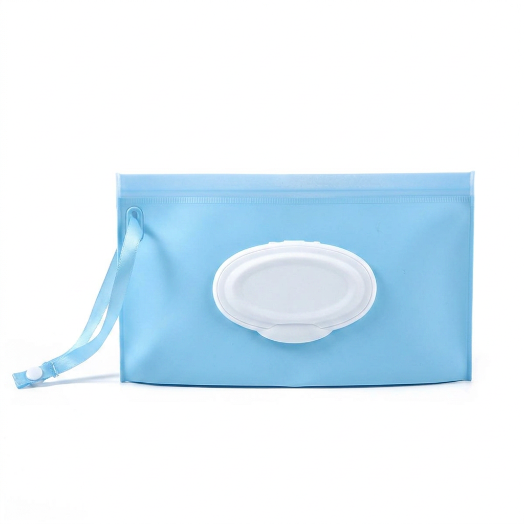 Portable waterproof changing mat +Wipes pouch (keeps wipes fresh on the go)+Scented disposal bags (x20)