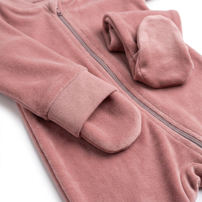 Thermal sleepsuit (fleece-lined) + Cosy baby socks (x3 pairs) + Scratch-proof mittens + Soft knit beanie + Warm cotton vests (x2)