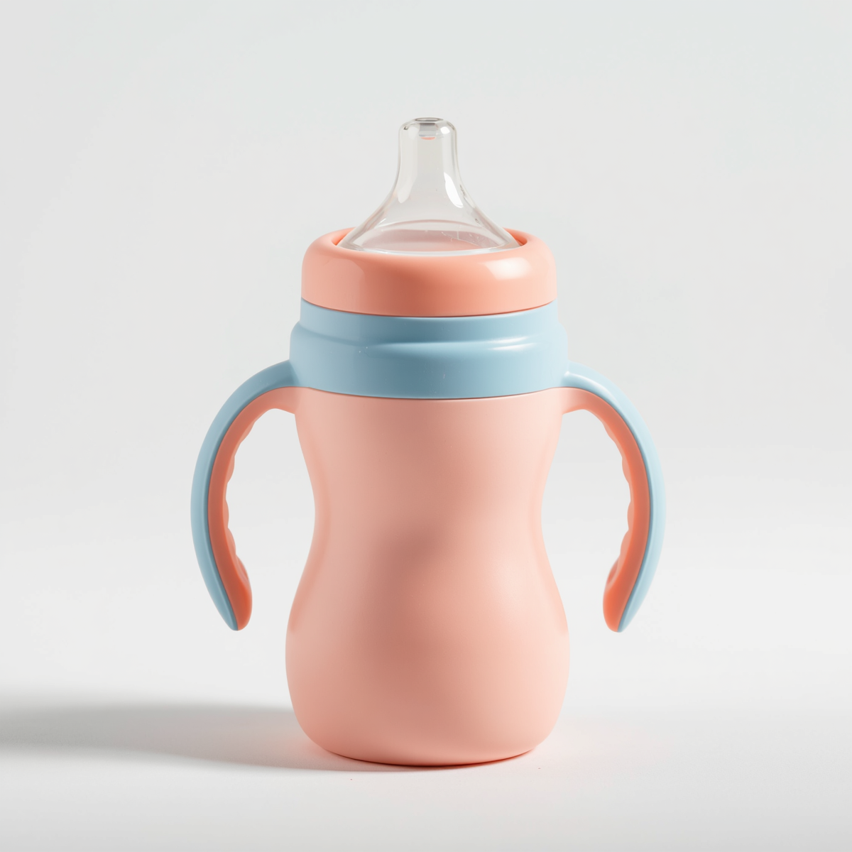Spill-proof sippy cup +Silicone feeding set (bowl, spoon, fork)+Snack container with lid +Soft cotton bibs (x3)