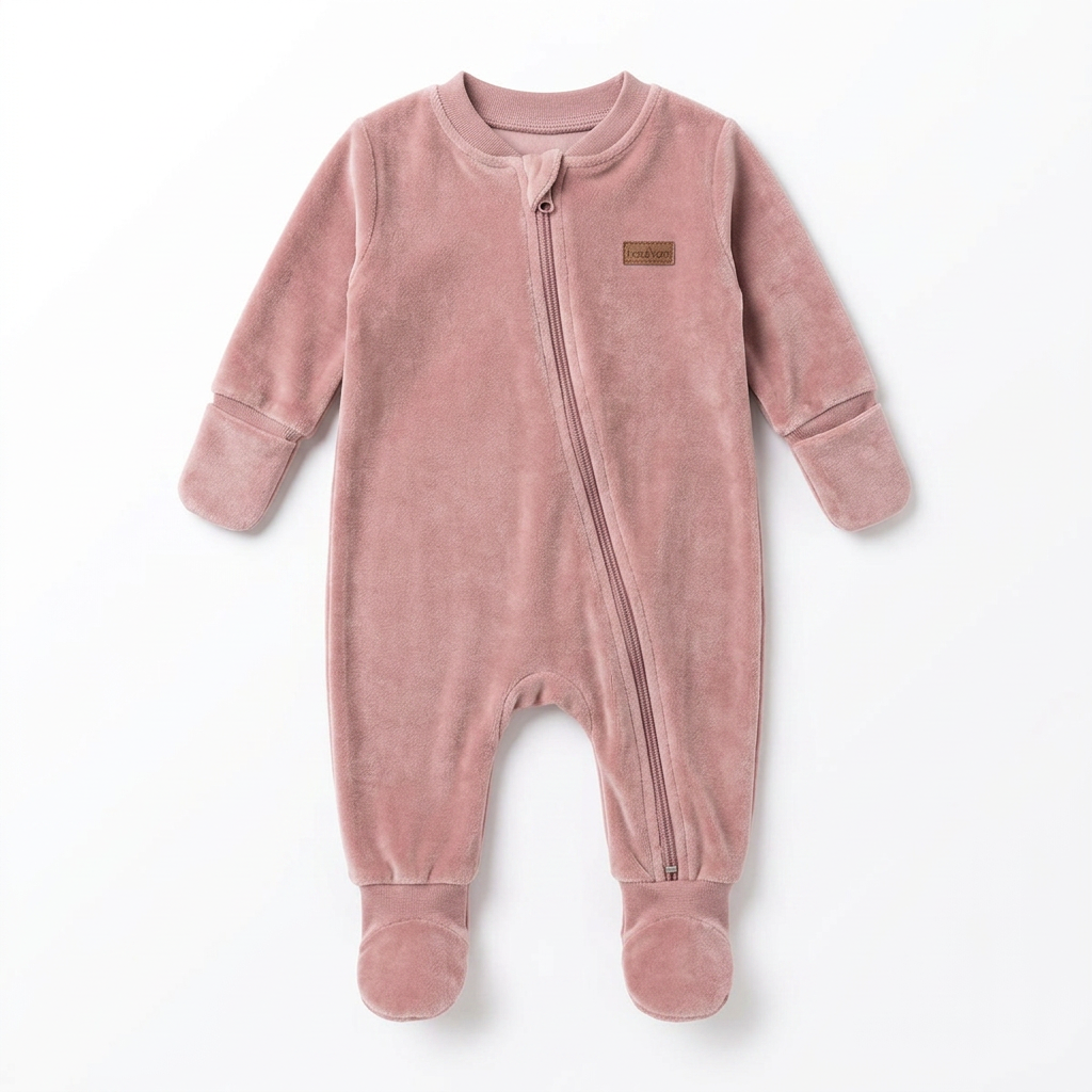 Thermal sleepsuit (fleece-lined) + Cosy baby socks (x3 pairs) + Scratch-proof mittens + Soft knit beanie + Warm cotton vests (x2)