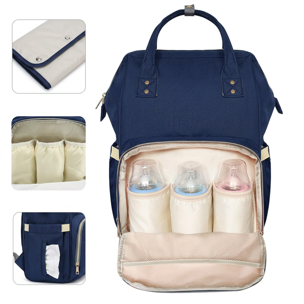Reusable Nappy +Baby liners (x30)+Waterproof wet bag+Disposal bags (x20)