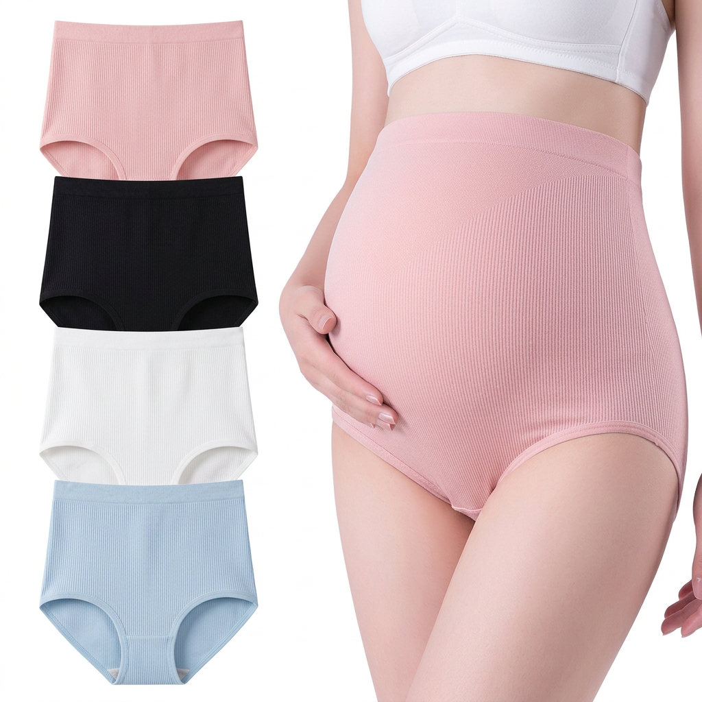 High-waisted postpartum underwear (x3)+ Silicone scar sheets + Postpartum belly band  +Reusable heat & ice pack